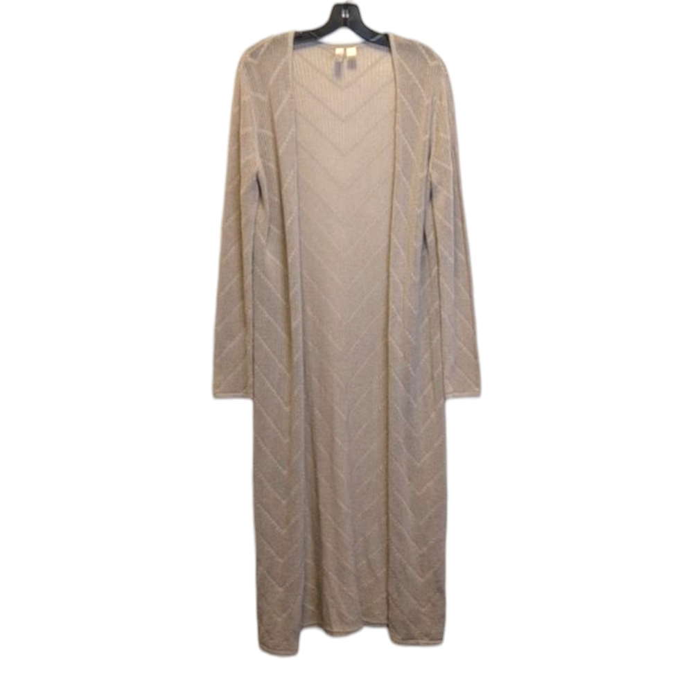 Forever 21 Longline Knit Maxi Cardigan Beige M - Picture 6 of 6